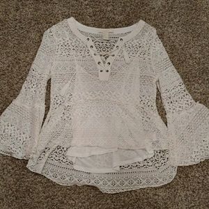 White lace blouse
